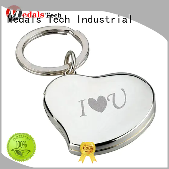 metal leather keychain running from China for souvenir