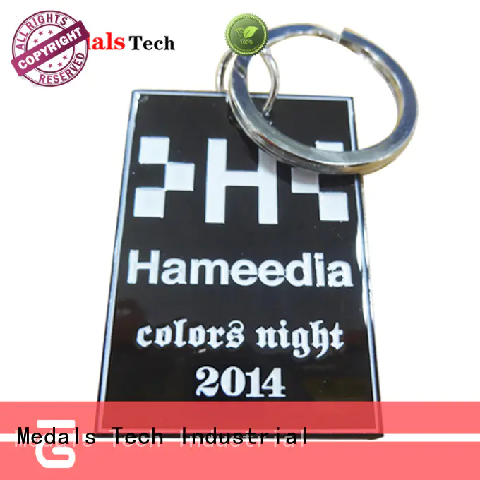 Medals Tech name keychains directly sale for man
