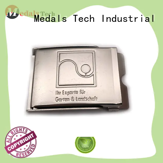 Medals Tech shinny silver belt buckles wholesale for teen