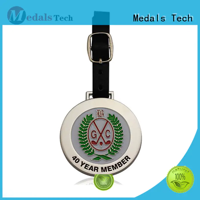 Medals Tech metal disc golf bag tags from China for adults