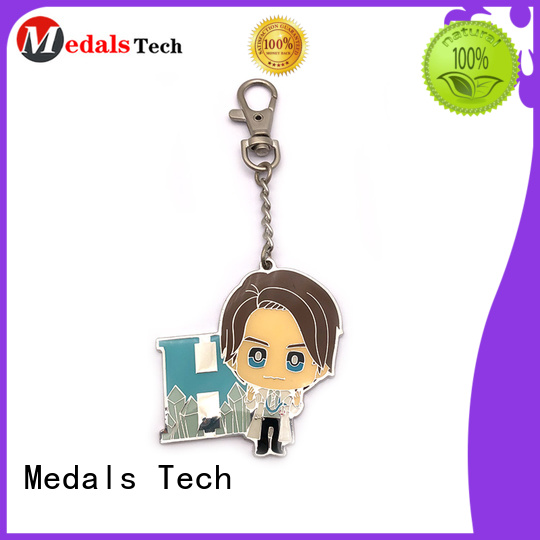 Medals Tech enamel metal key ring customized for woman