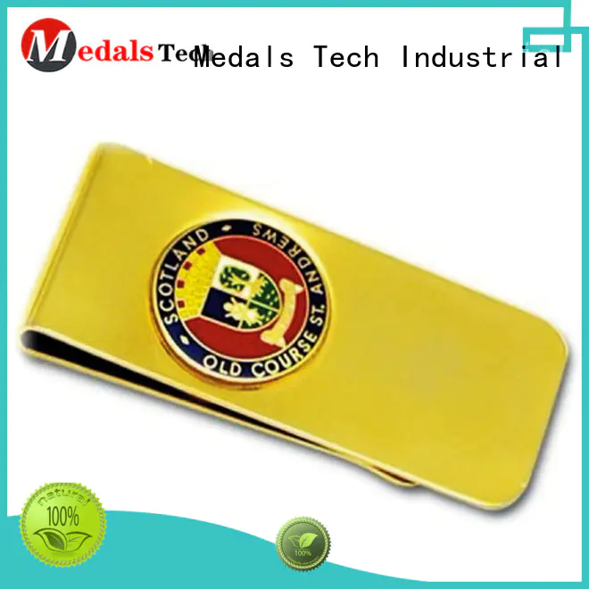 Money clip gift for woman Medals Tech