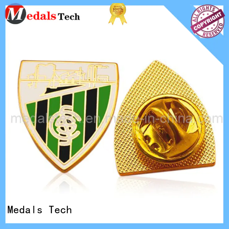 China factory custom soccer metal shinny gold plating souvenir lapel pin
