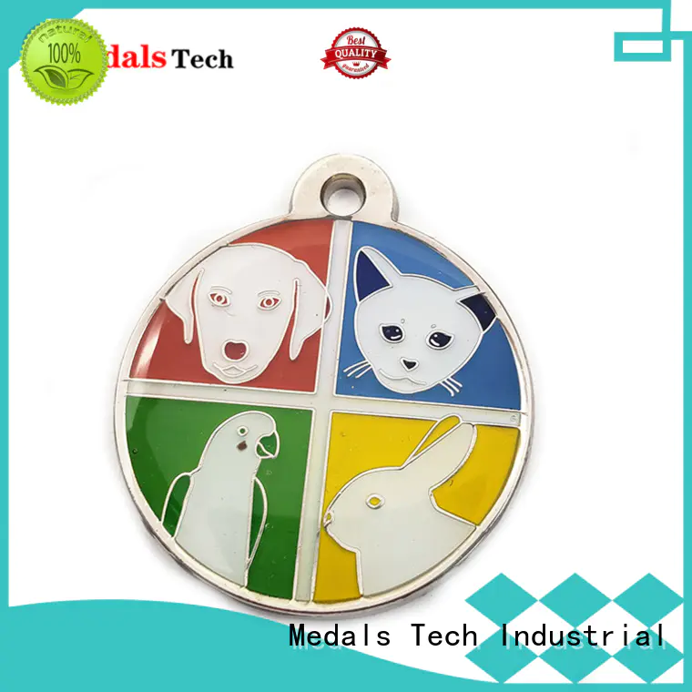 Medals Tech shinny quality dog id tags series for boys