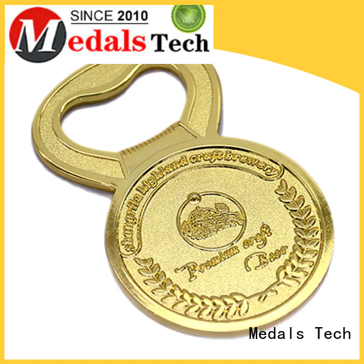 Medals Tech shinny personalized beer bottle opener for add on sale