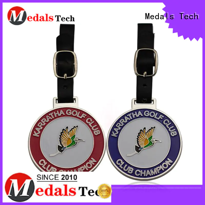 Medals Tech strap bag tag golf customized for adults