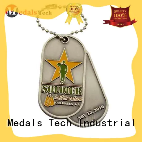 Medals Tech plated order dog tags customized for boys