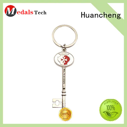 Hot name keychains silver Huancheng Brand