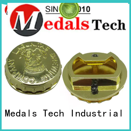 Promotional cheap cap metal gold embossed logo bottle opener