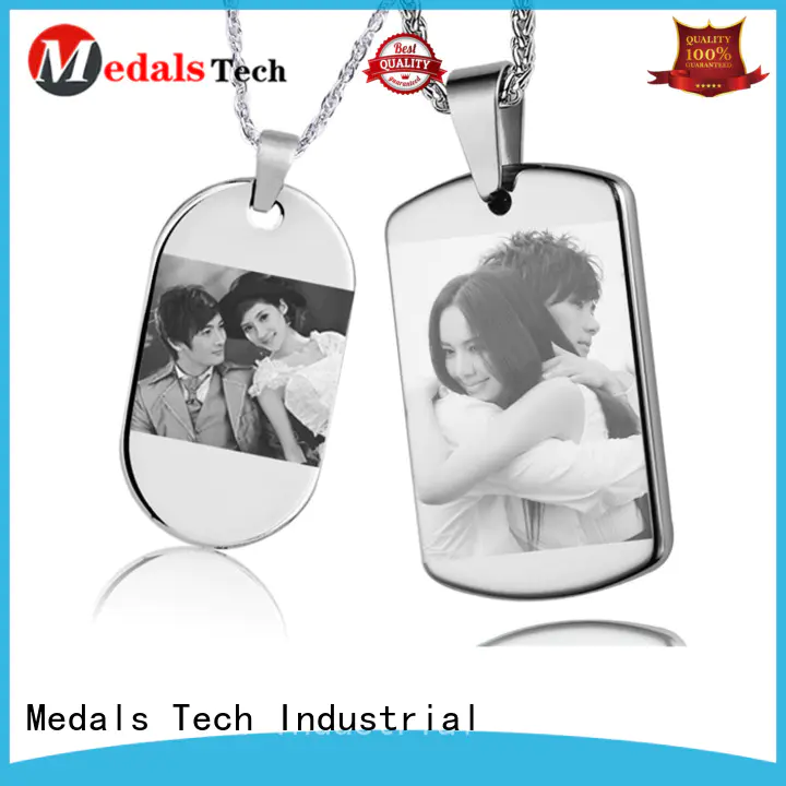 Medals Tech plated personalized dog id tags from China for add on sale