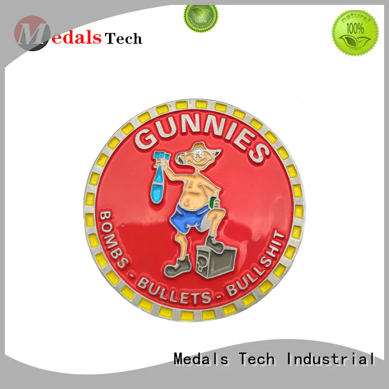 Medals Tech single seal challenge coin factory price for games