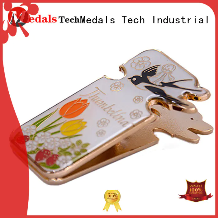 Medals Tech silver wire money clip factory for man