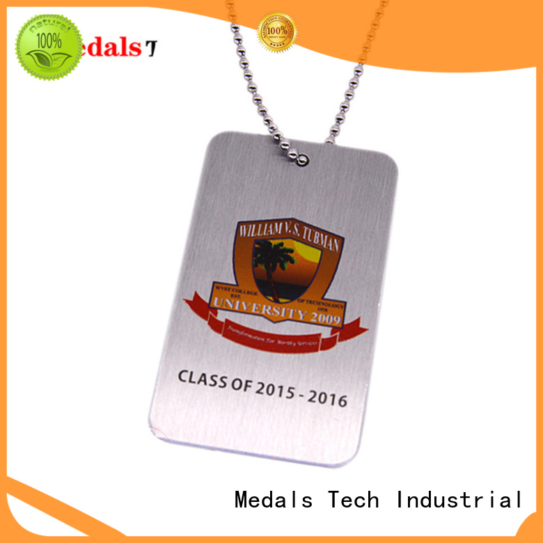 Medals Tech plating engraving on dog tags from China for boys