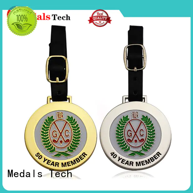 Medals Tech popular golf bag name tags customized for woman
