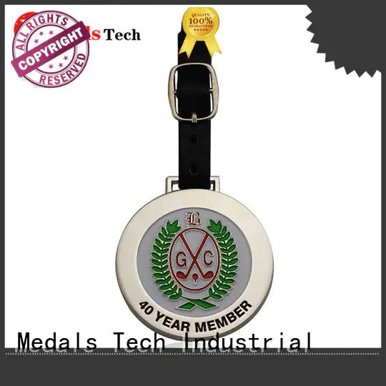 Medals Tech zinc golf bag name tags from China for adults