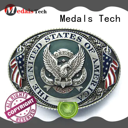 Medals Tech plated gold buckle belt factory price for teen