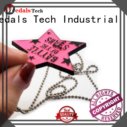 Medals Tech shinny dog tag maker for pets directly sale for boys