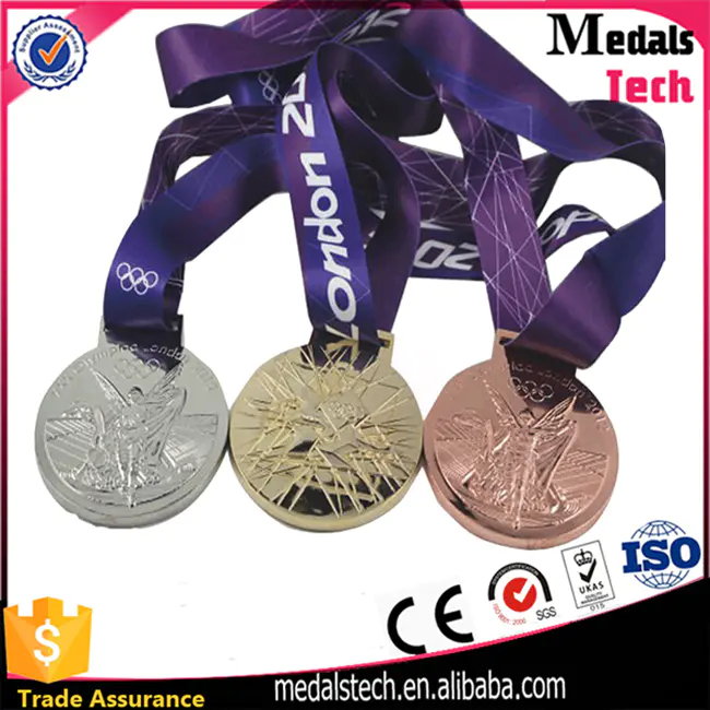 Custom professional antique bronze sports meeting metal gold silver bronze medal for runners