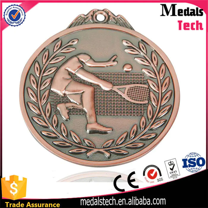 Professional manufacturer bespoken antique gold 3d logo engraving medals