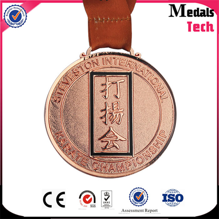 Custom guitar shape silver sports half marathon run medals and trophies