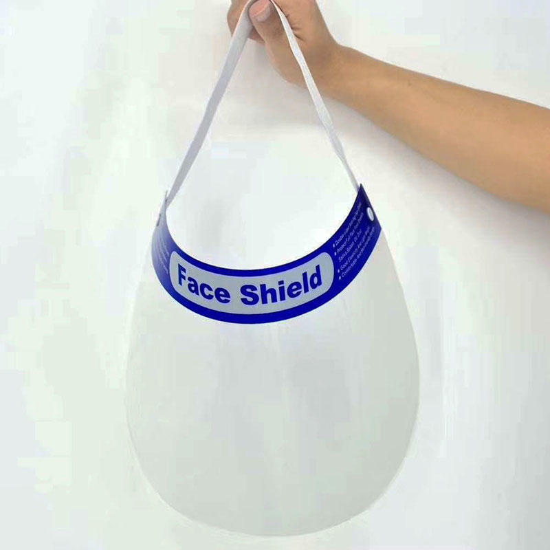 Anti splash saliva plastic full transparent face protective shield for baby/women/commutes/kids