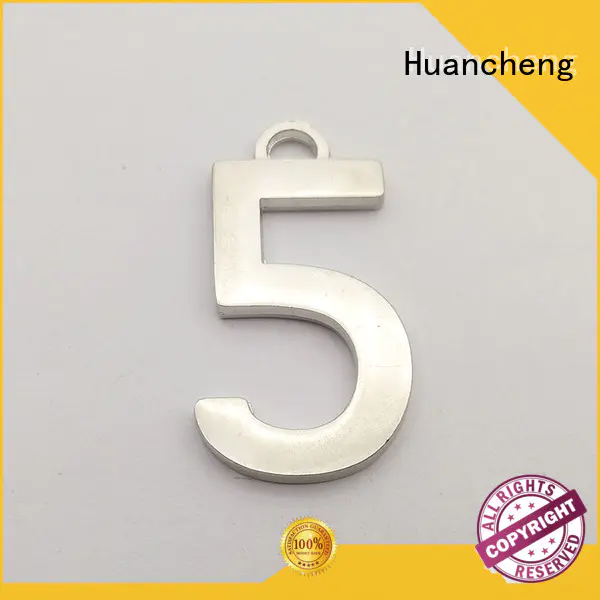 Huancheng Brand logo metal Silver custom aluminium nameplate